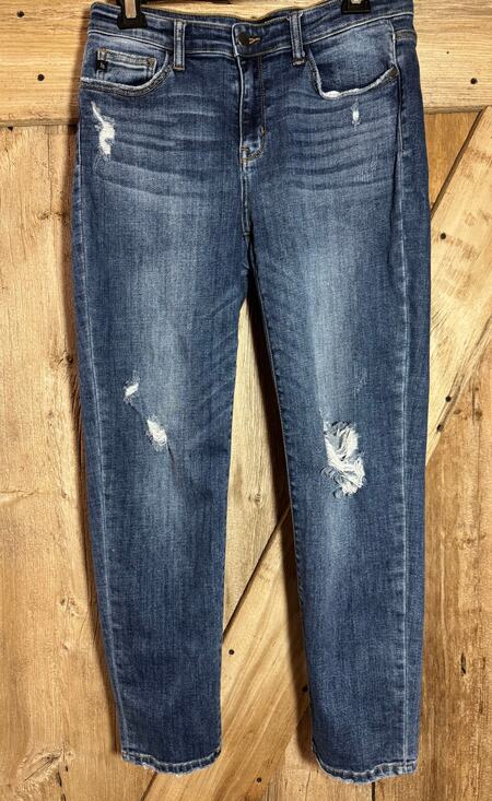 Judy Blue Denim - Judy Blue Jeans Los Angeles Slim Fit Distressed Blue Women's Size 9/29